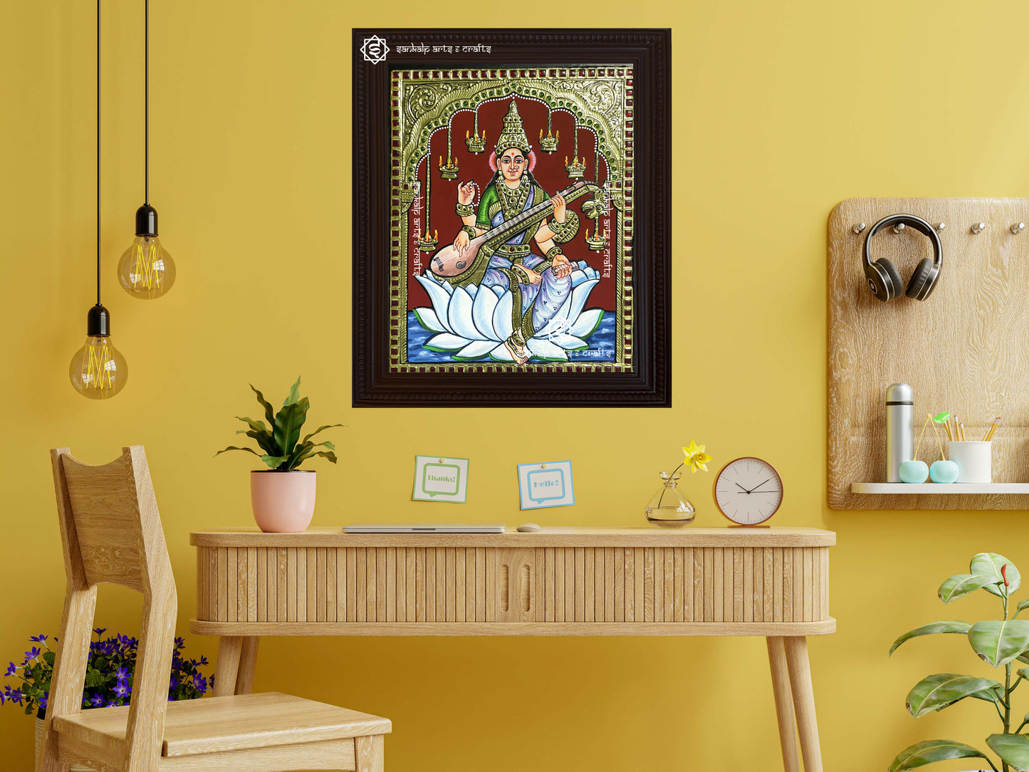 Saraswathi Tanjore Painting