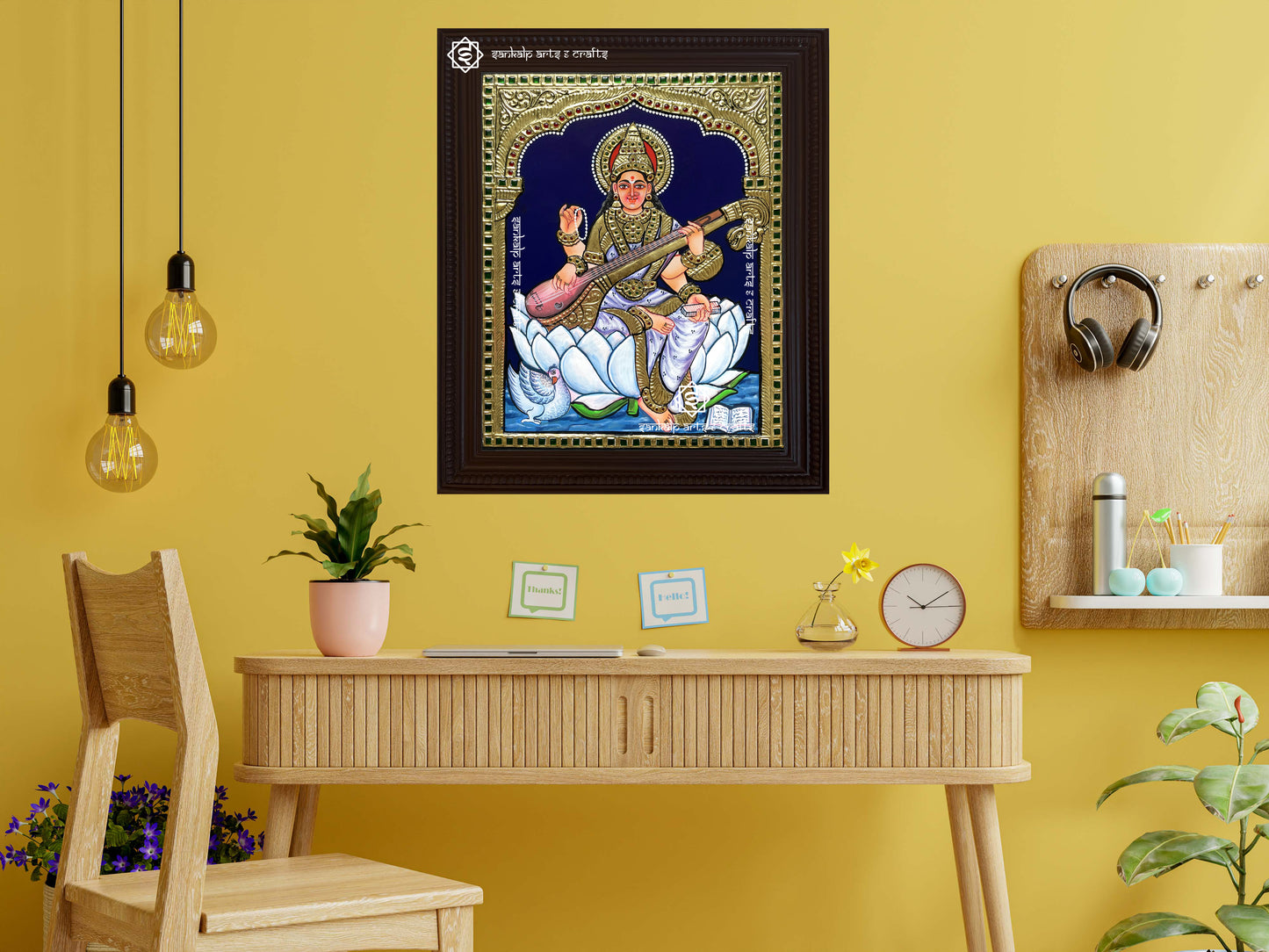 Saraswathi Tanjore Painting