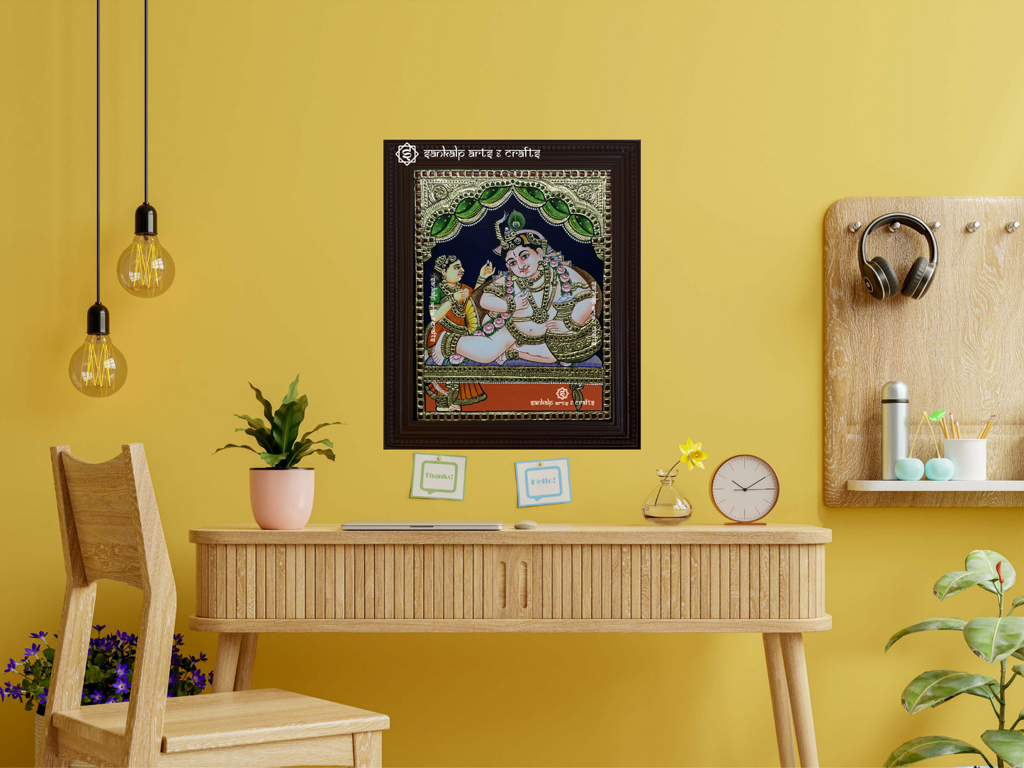 Butter Krishna Tanjore Painting