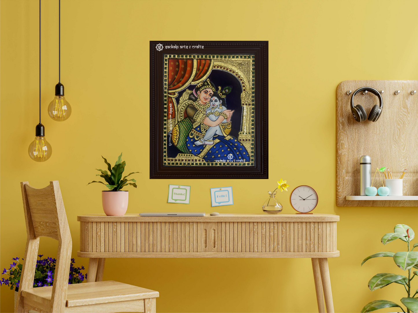 Yashoda Krishna Tanjore Painting