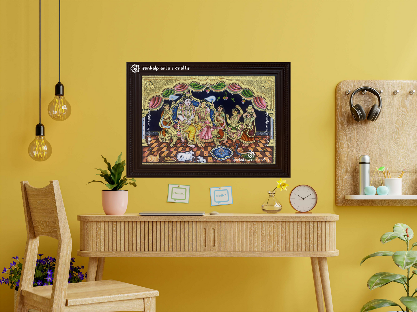 Krishnar Darbar Tanjore Painting