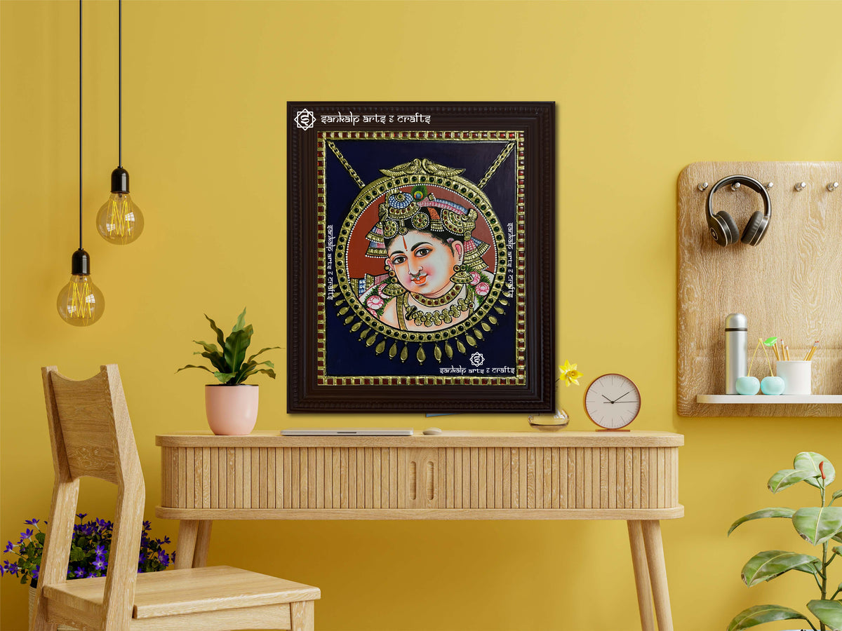 Dollar Krishna Tanjore Painting