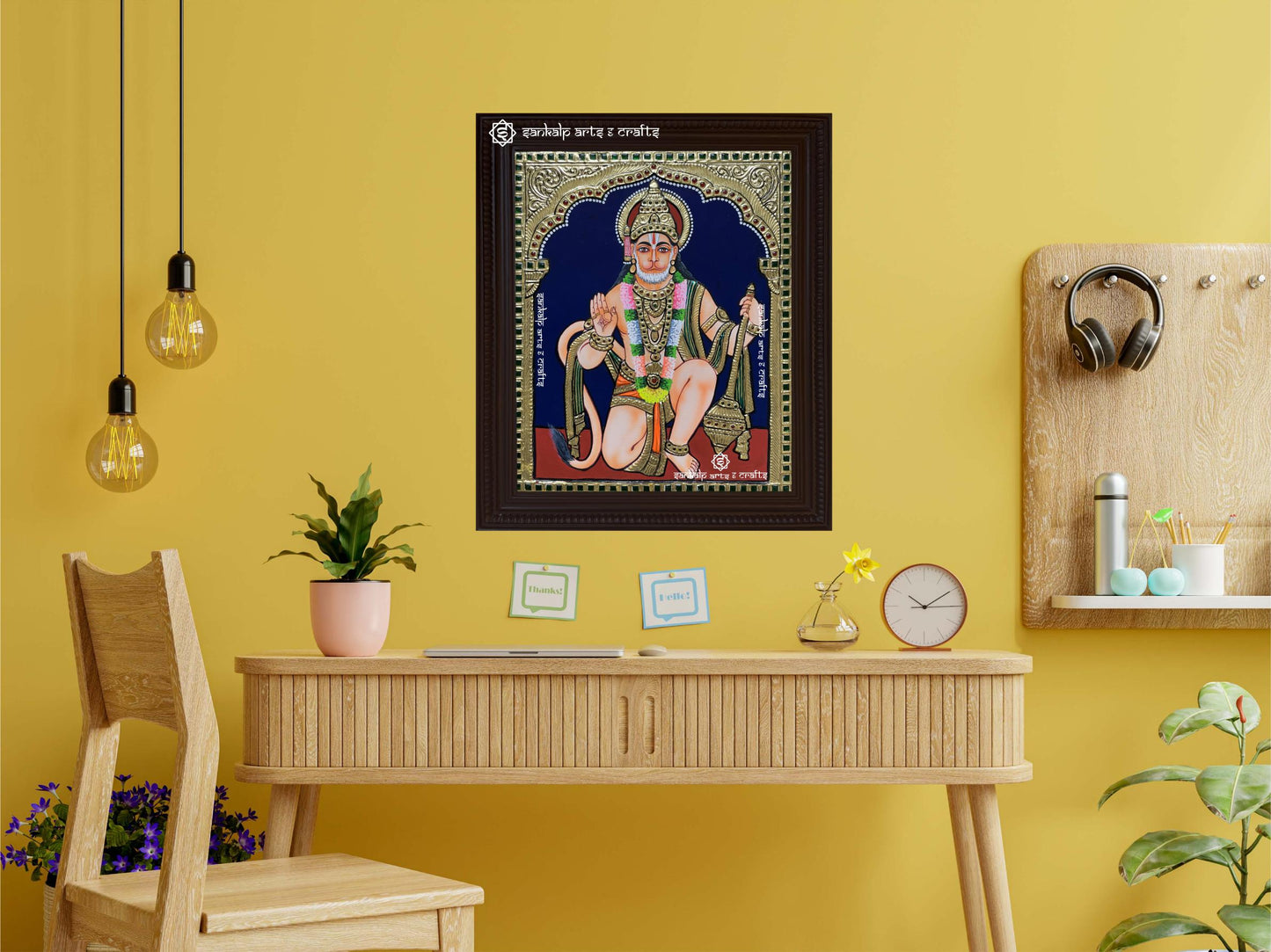 Hanuman Tanjore Painting