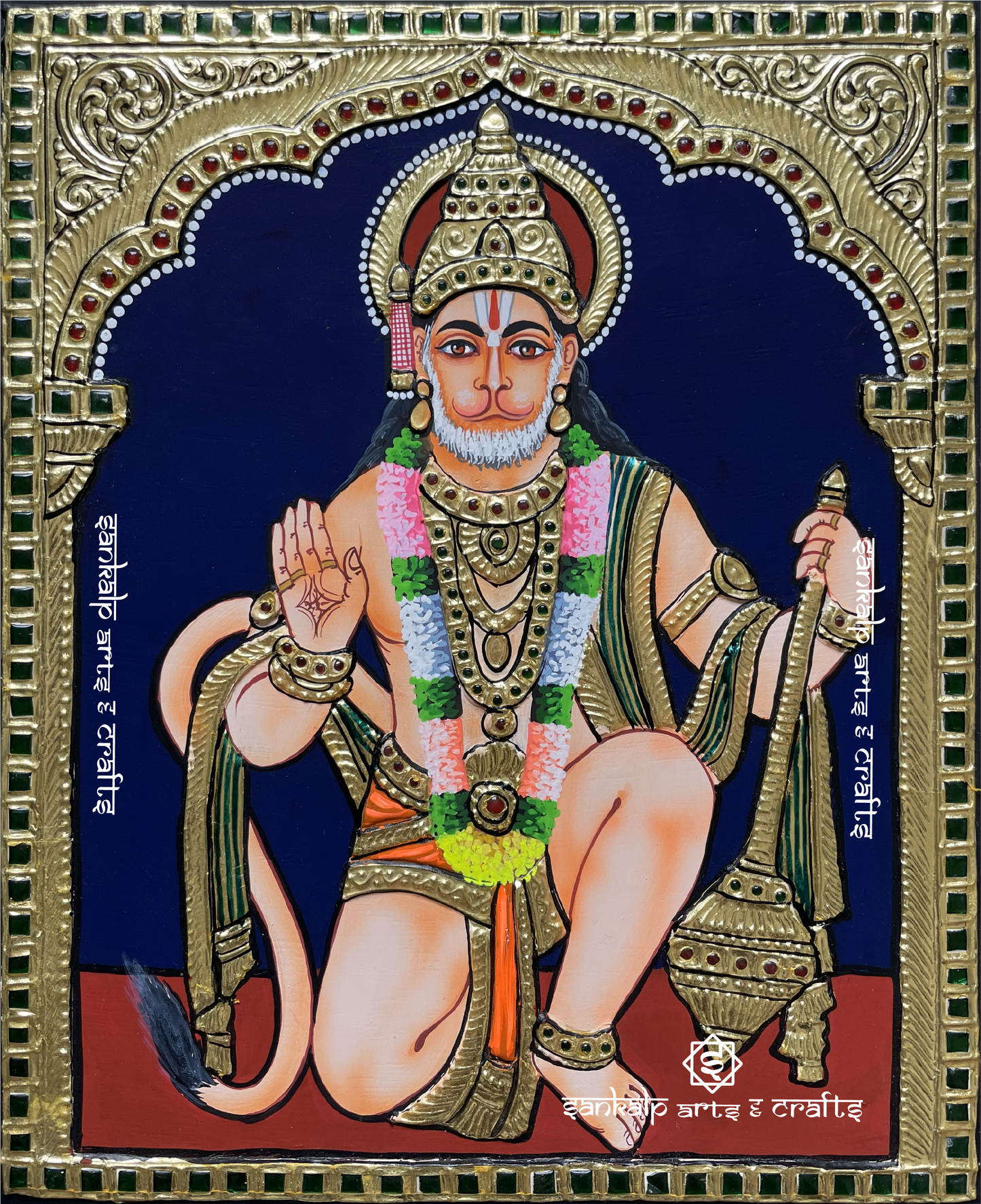 Hanuman Tanjore Painting