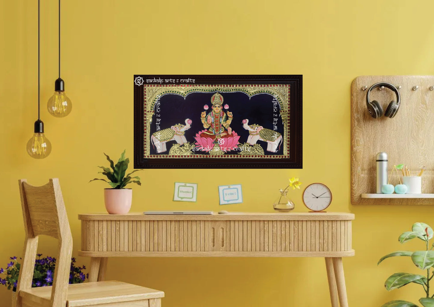 Vaastu Gajalakshmi Tanjore Painting