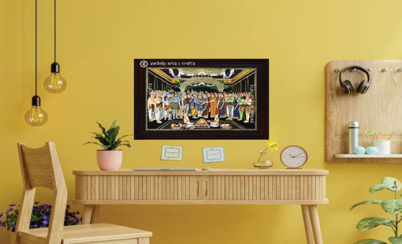 Srinivasa Kalyanam Tanjore Painting