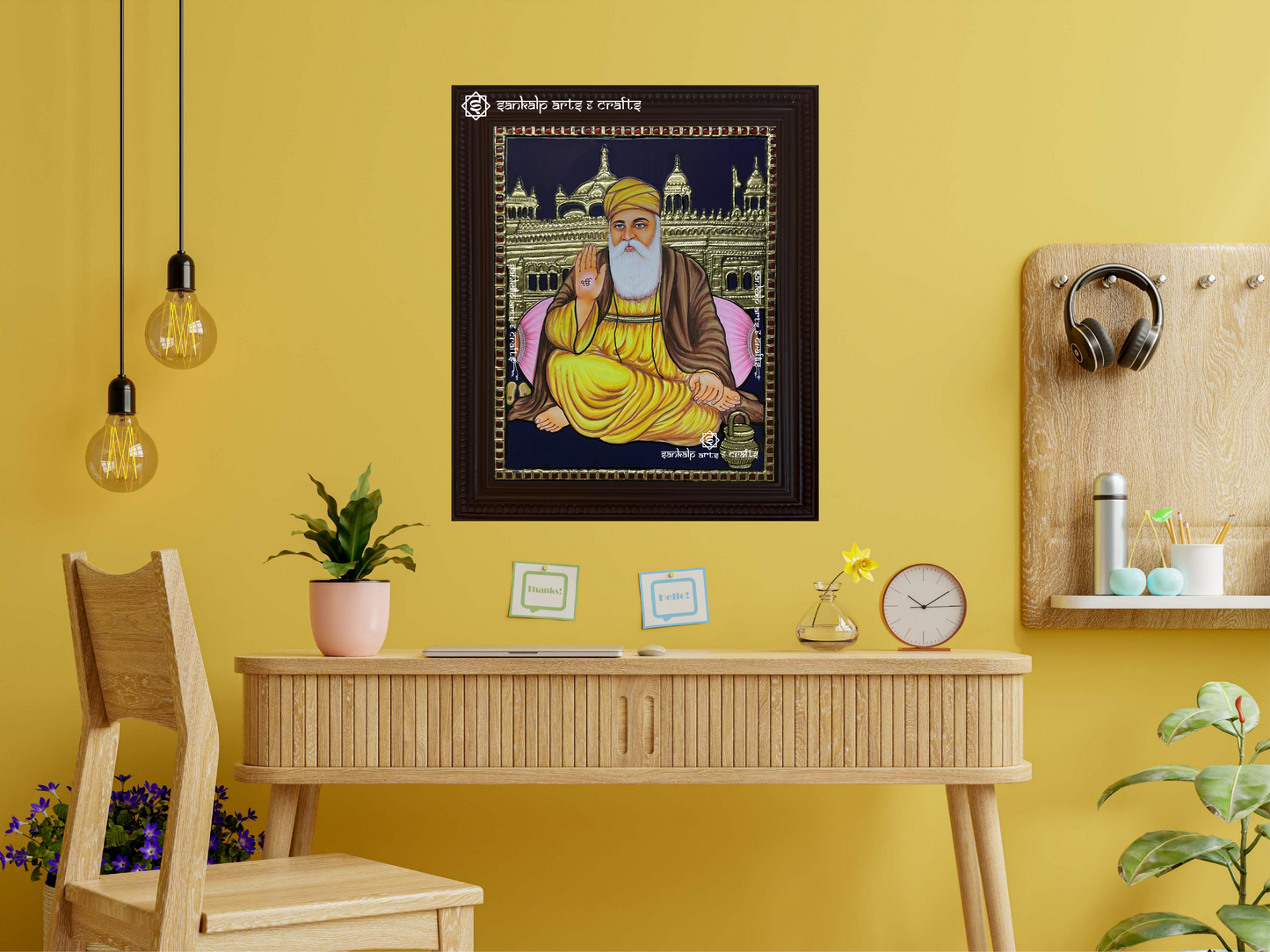 Gurunanak Saint Tanjore Painting