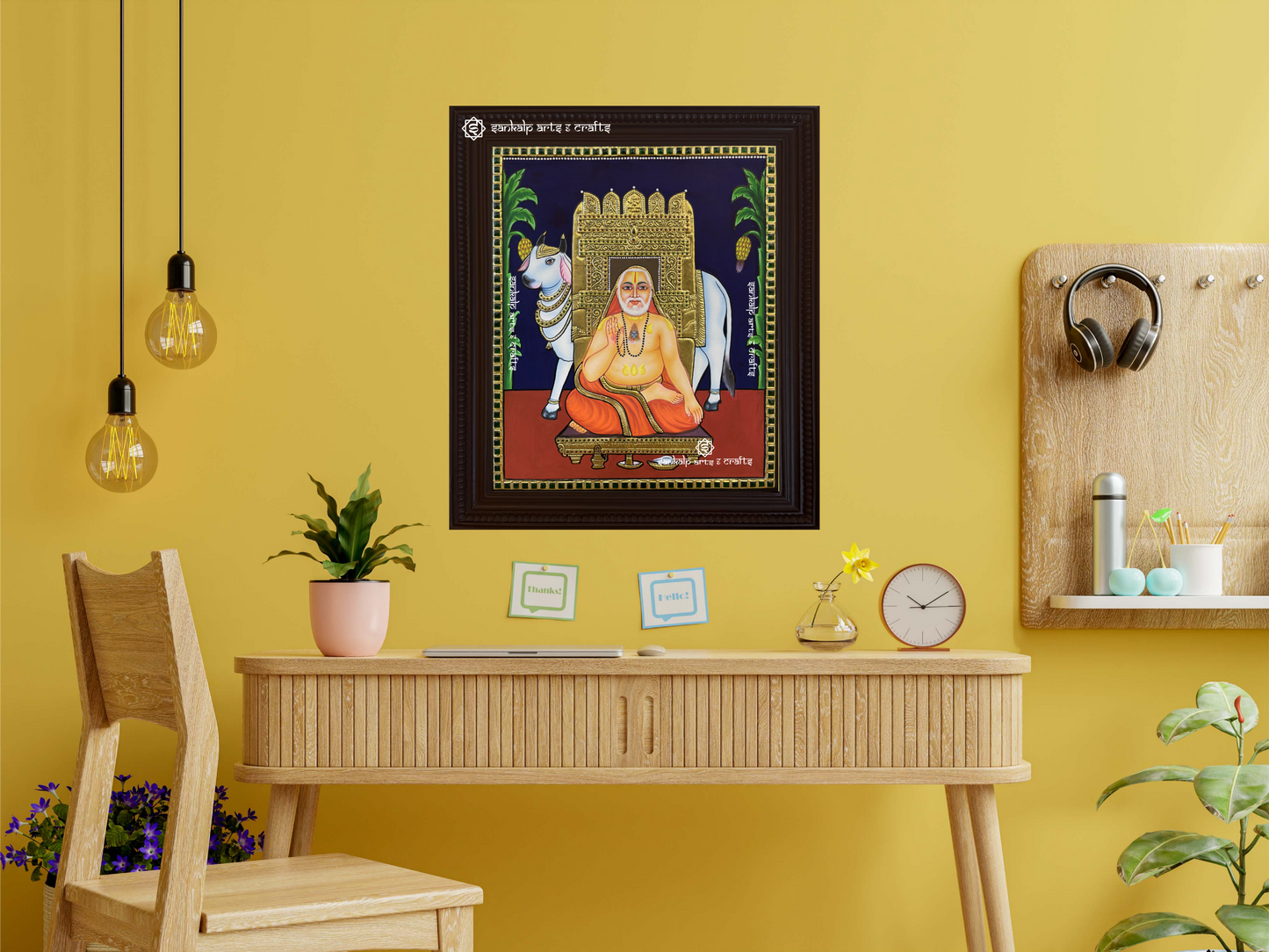 Ragavendra Swamy Tanjore Painting