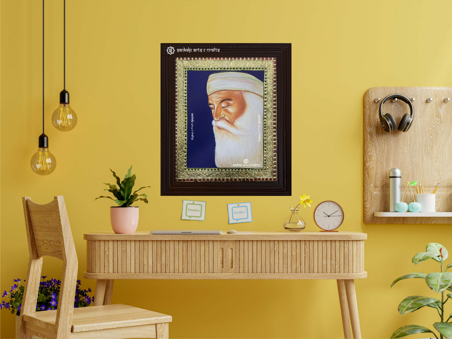 Gurunanak Saint Tanjore Painting