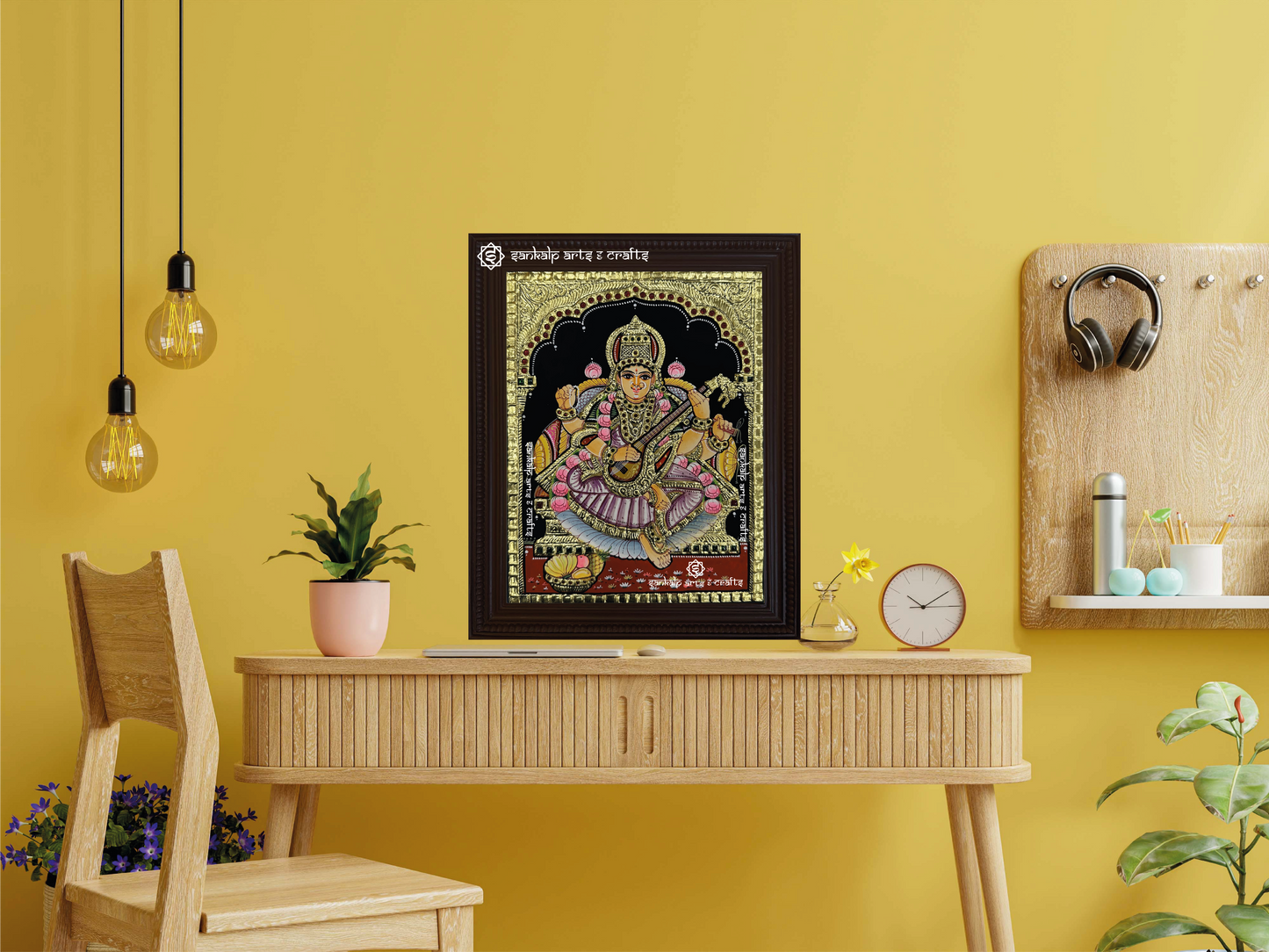 Saraswathi Tanjore Painting