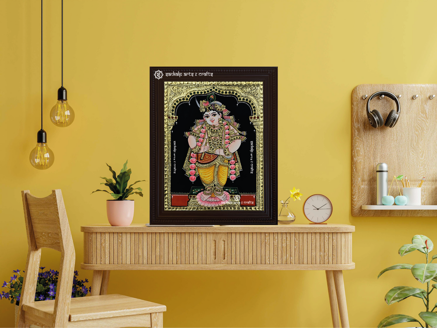 Vithoba Krishna Tanjore Painting