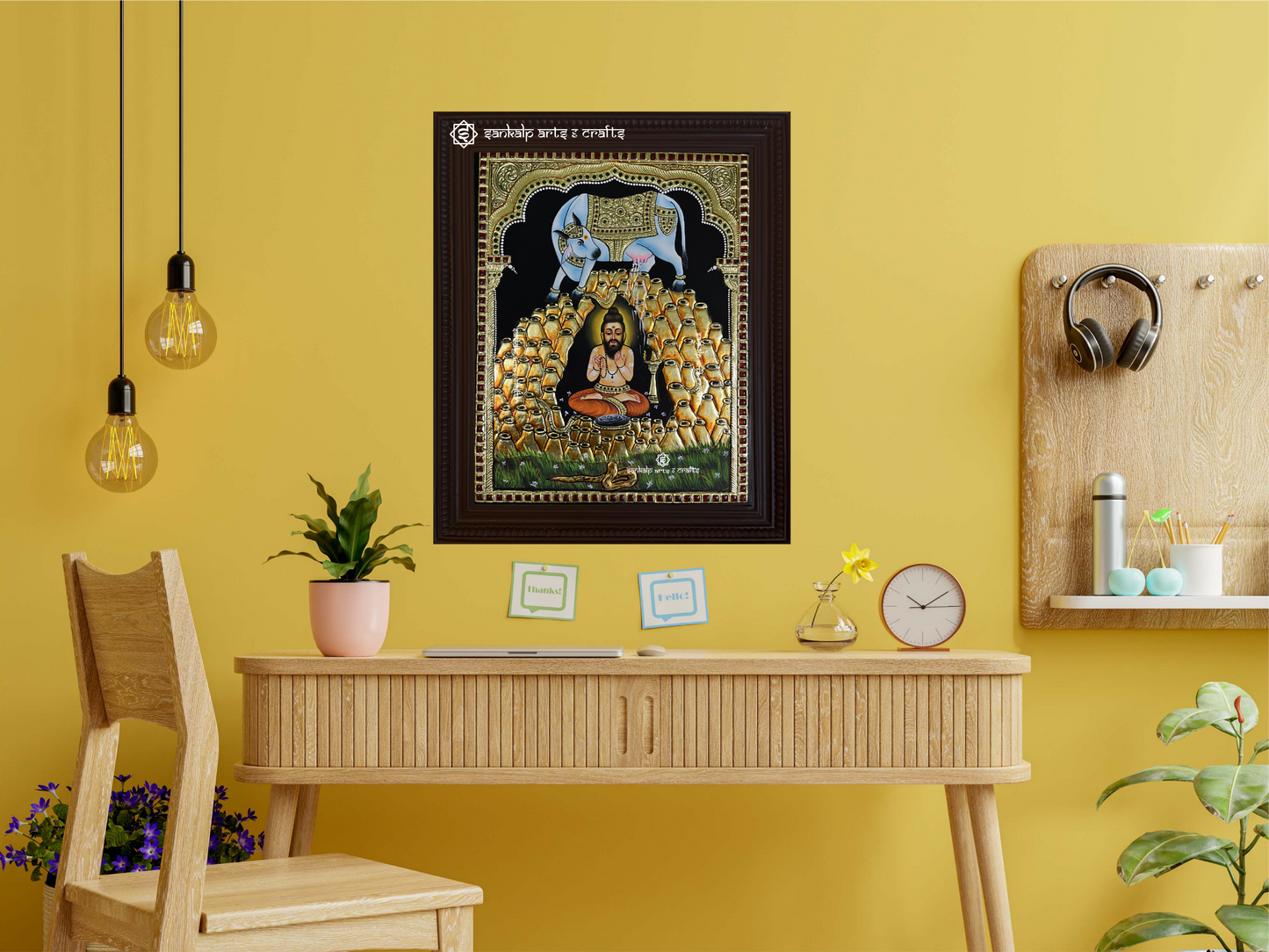 Siddalingeshwar Tanjore Painting