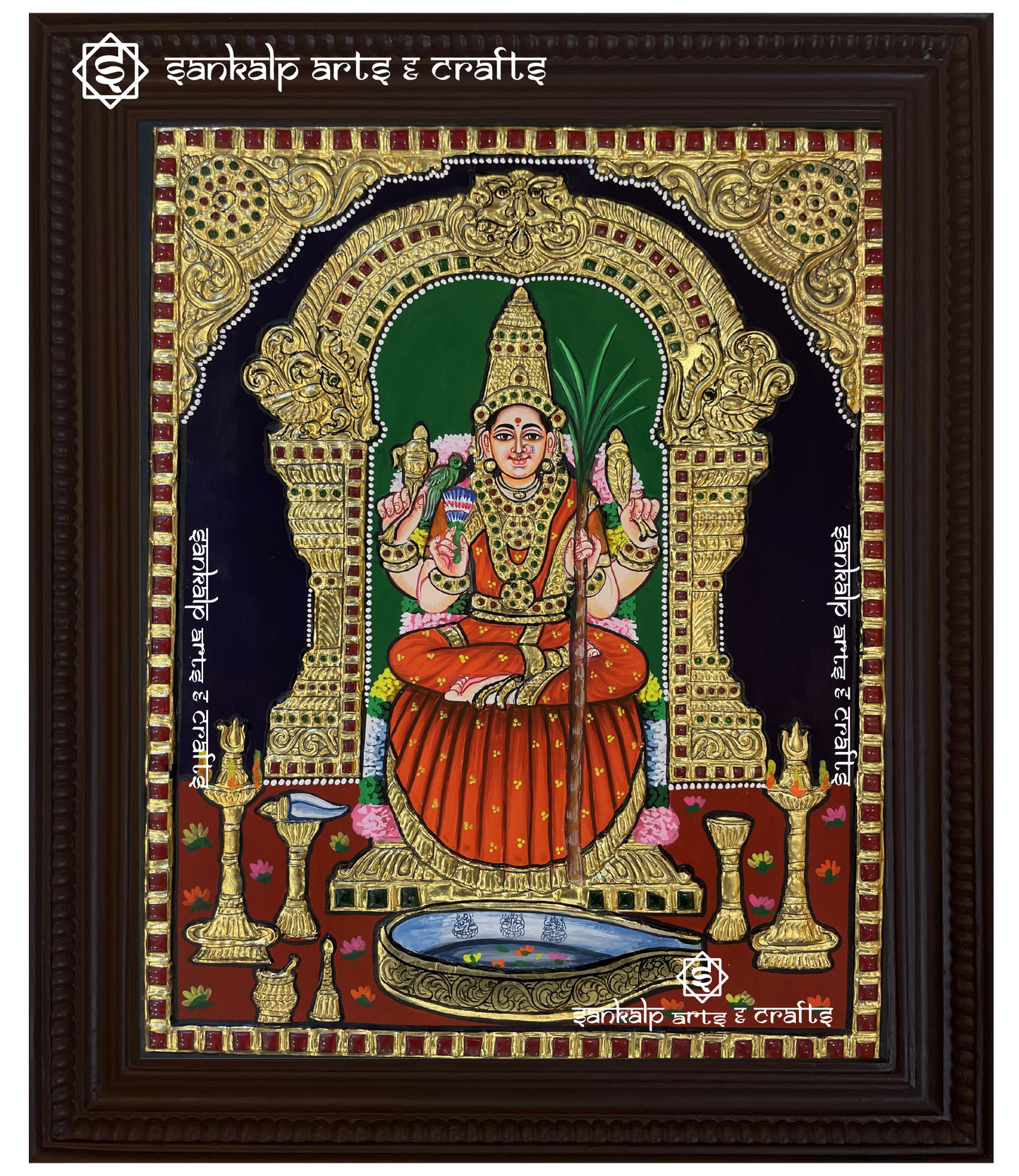 Kamakshi Amman Tanjore Painting