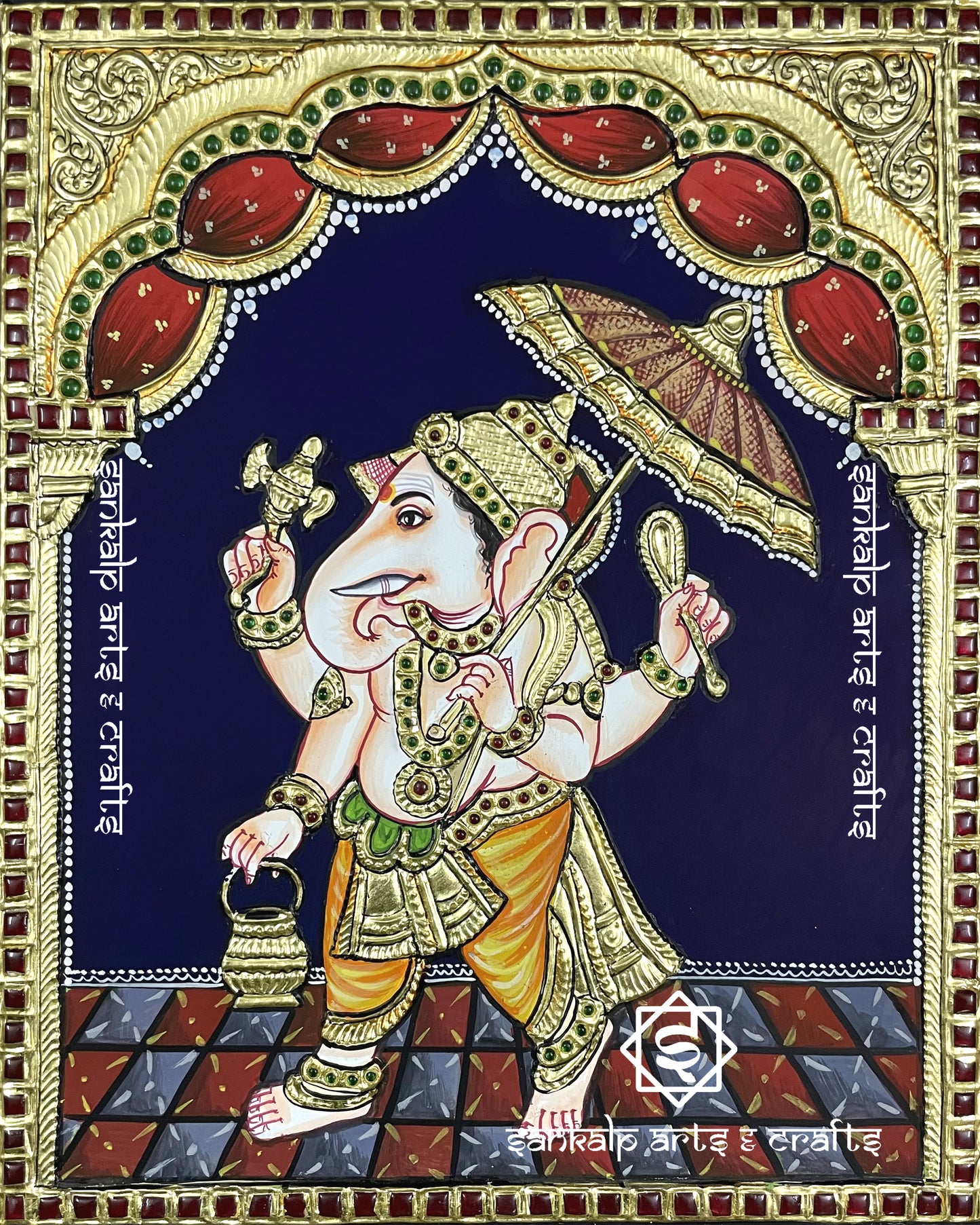 Kodai Vinagayar Tanjore Painting