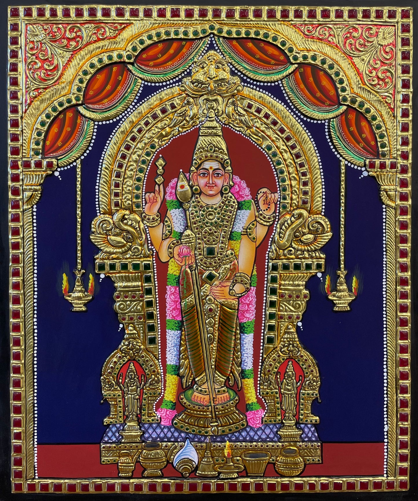 Thiruchendur Murugan Tanjore Painting