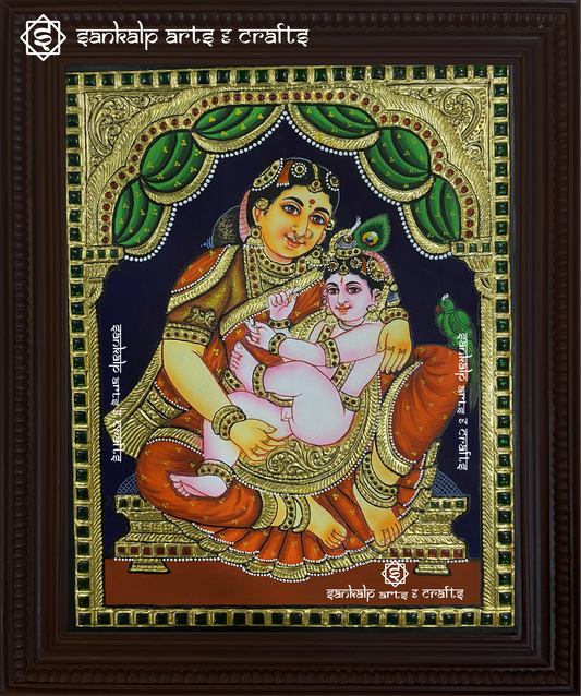 Yashoda Krishna Tanjore Painting