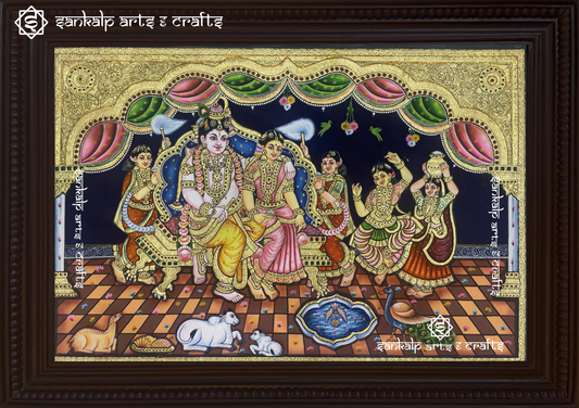 Krishnar Darbar Tanjore Painting