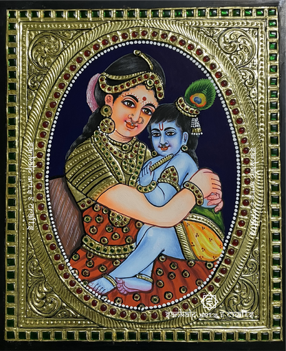 Yashoda Krishna Tanjore Painting