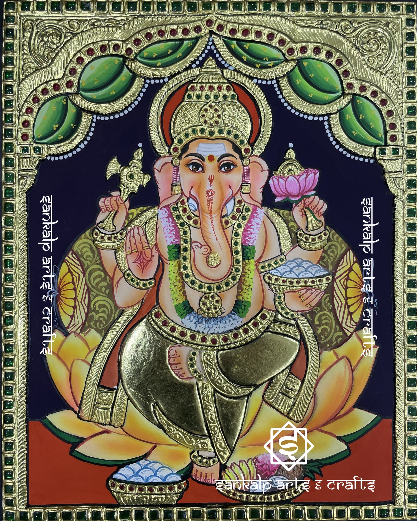 Ganesha Tanjore Painting