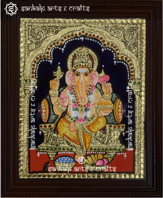 Ganesha tanjore painting