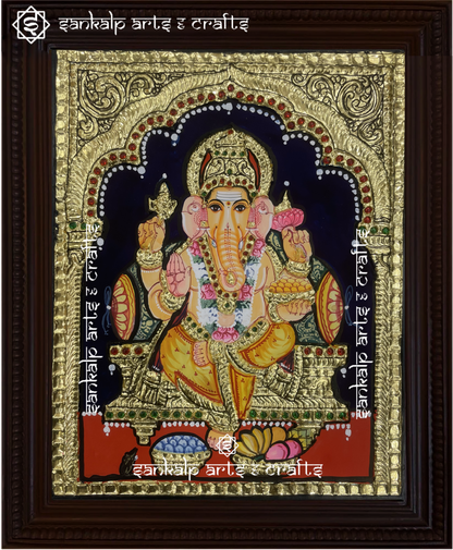 Ganesha tanjore painting