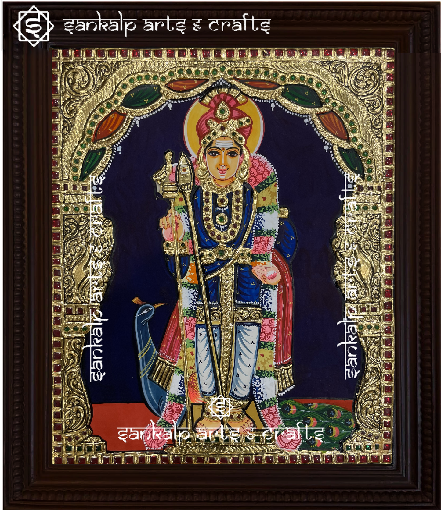 Palani Murugan Tanjore Painting