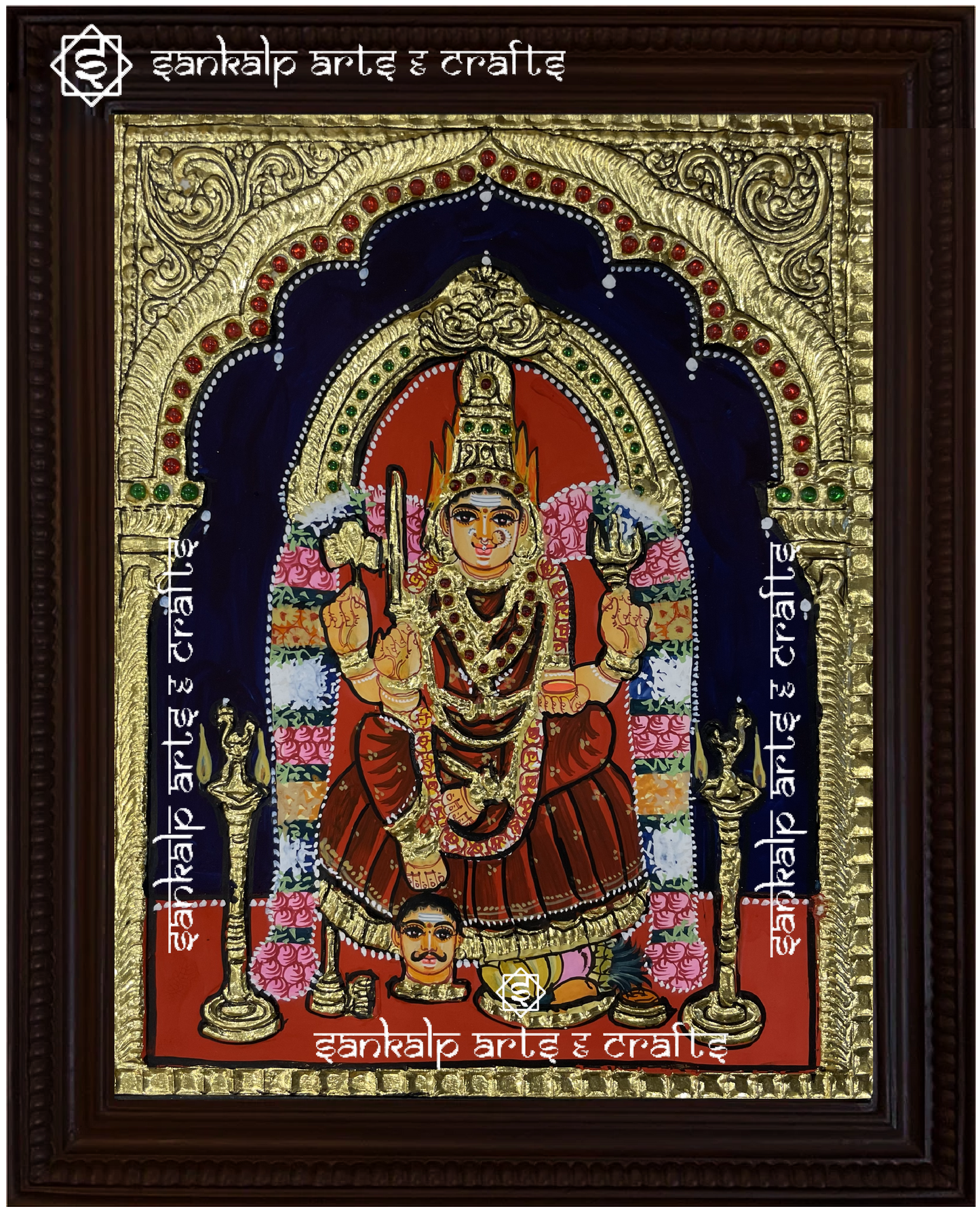 Angalamman tanjore painting