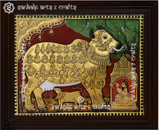 Kamadhenu Tanjore Painting