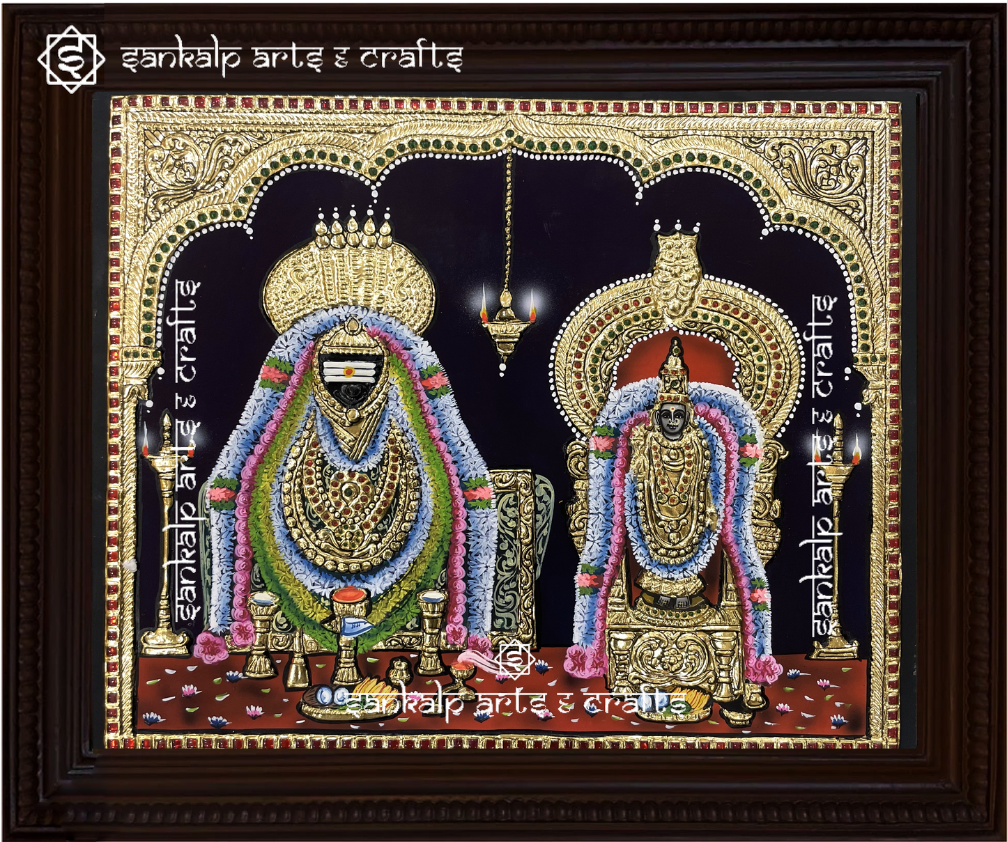 Annamalai Unnamalai tanjore painting