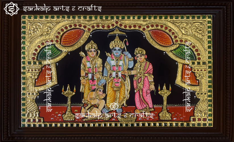 kothanda ramar tanjore painting