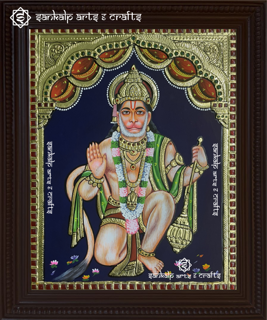 Hanuman Tanjore Painting
