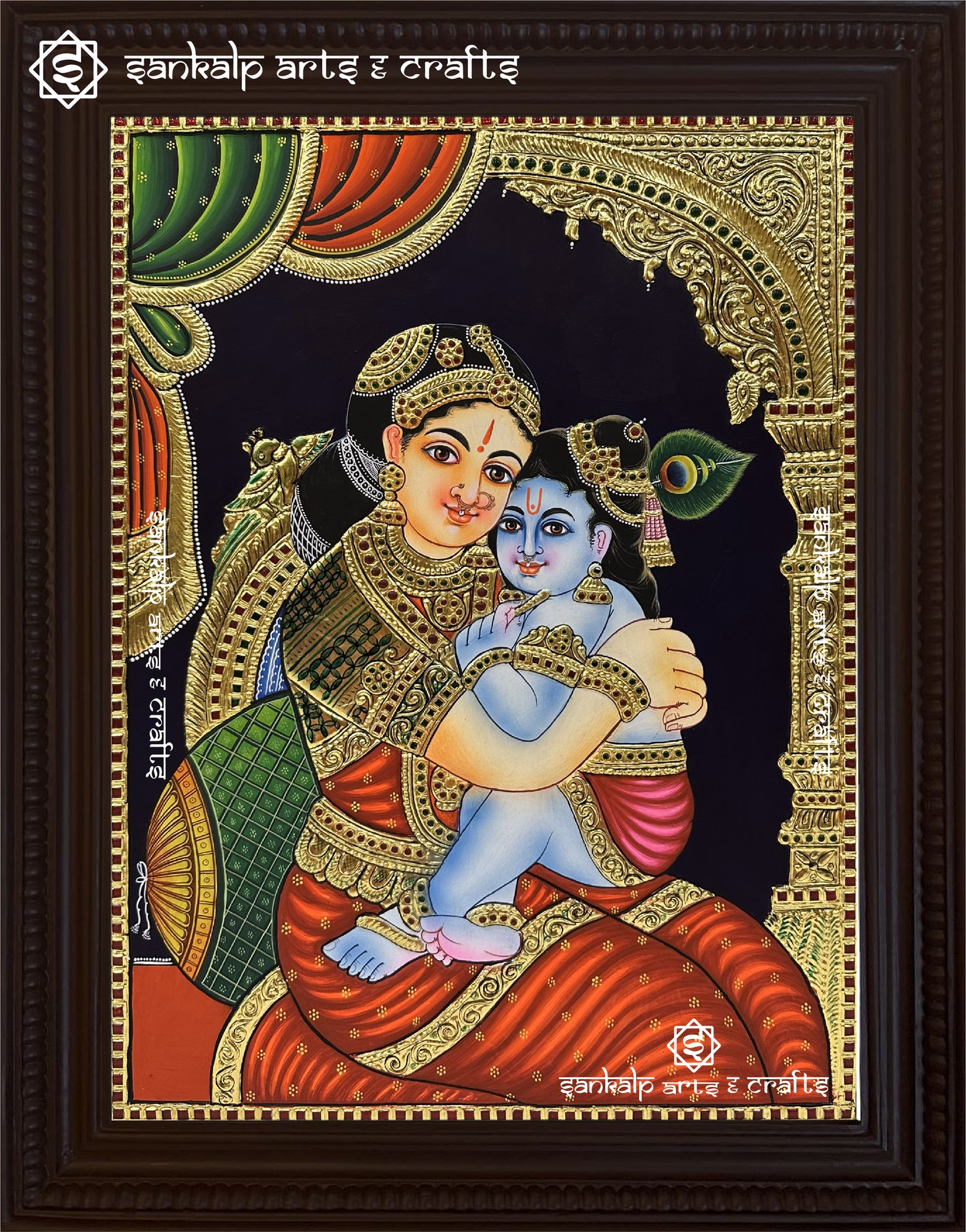 Yashoda Krishna Tanjore Painting