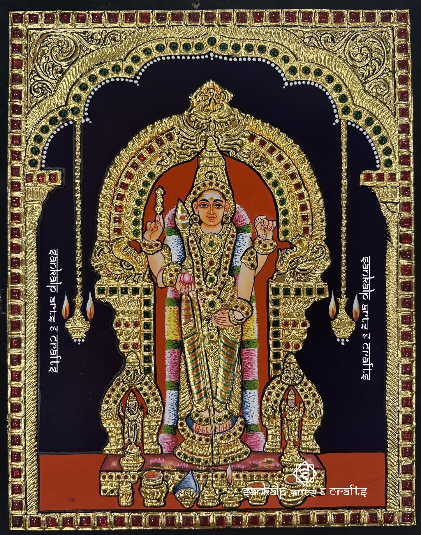 Thiruchendur Murugan Tanjore Painting