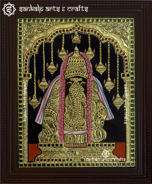 Pillaiyarpatti Vinayagar Tanjore Painting
