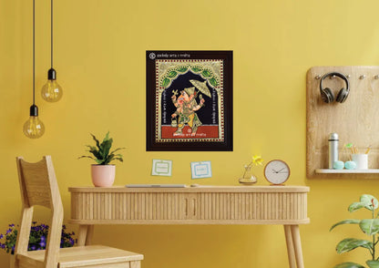 Kodai vinayagar tanjore painting / Umbrella Ganesha tanjore painting
