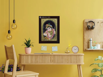 Sangu chakra namam garudar anjaneyar tanjore painting