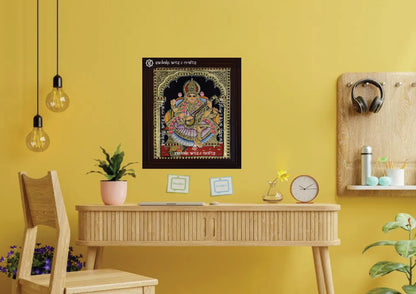Saraswathi tanjore painting