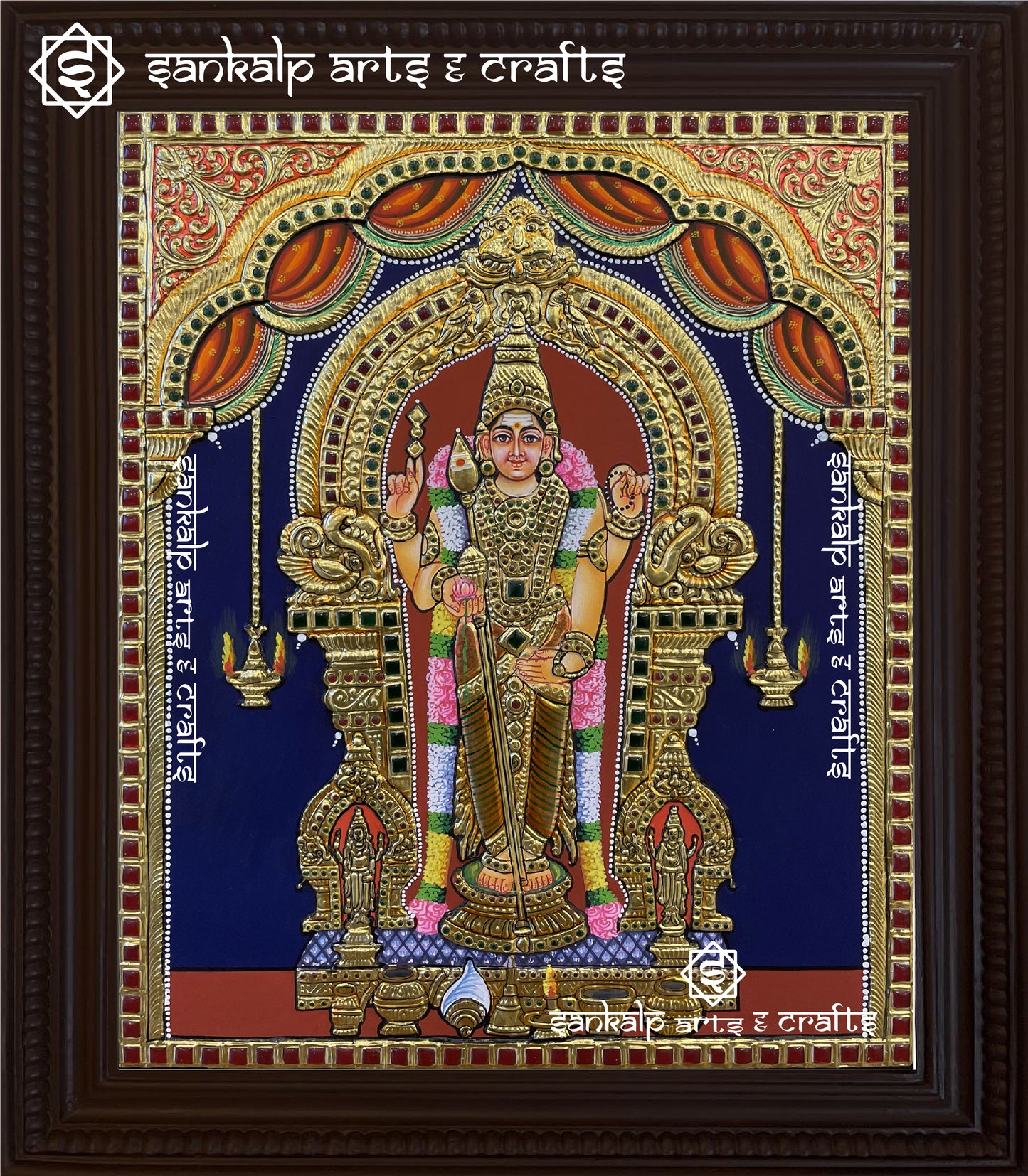 Thiruchendur Murugan Tanjore Painting