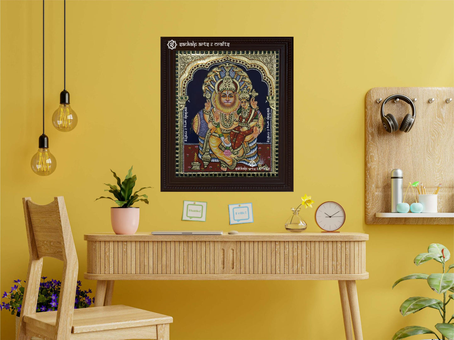 Lakshmi Narasimha Tanjore Painting
