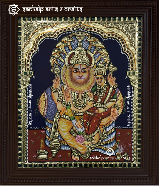 Lakshmi Narasimha Tanjore Painting