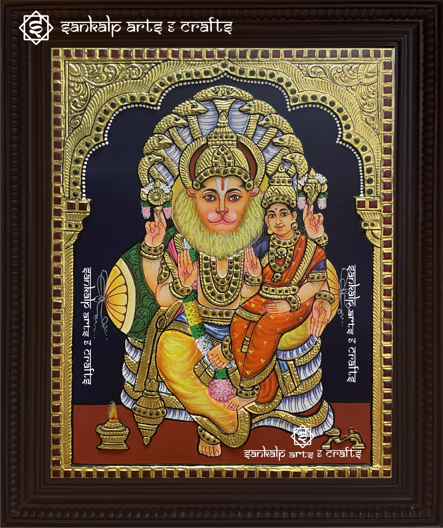 Lakshmi Narasimha Tanjore Painting