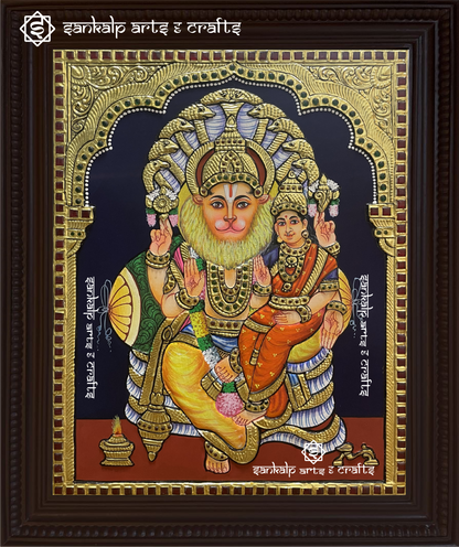 Lakshmi Narasimha Tanjore Painting