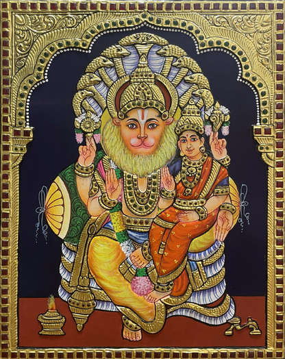 Lakshmi Narasimha Tanjore Painting