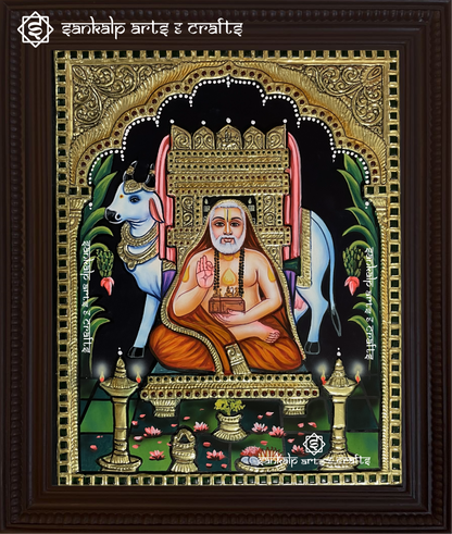 Ragavendra Swamy Tanjore Painting