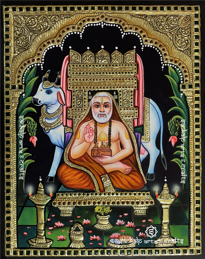 Ragavendra Swamy Tanjore Painting