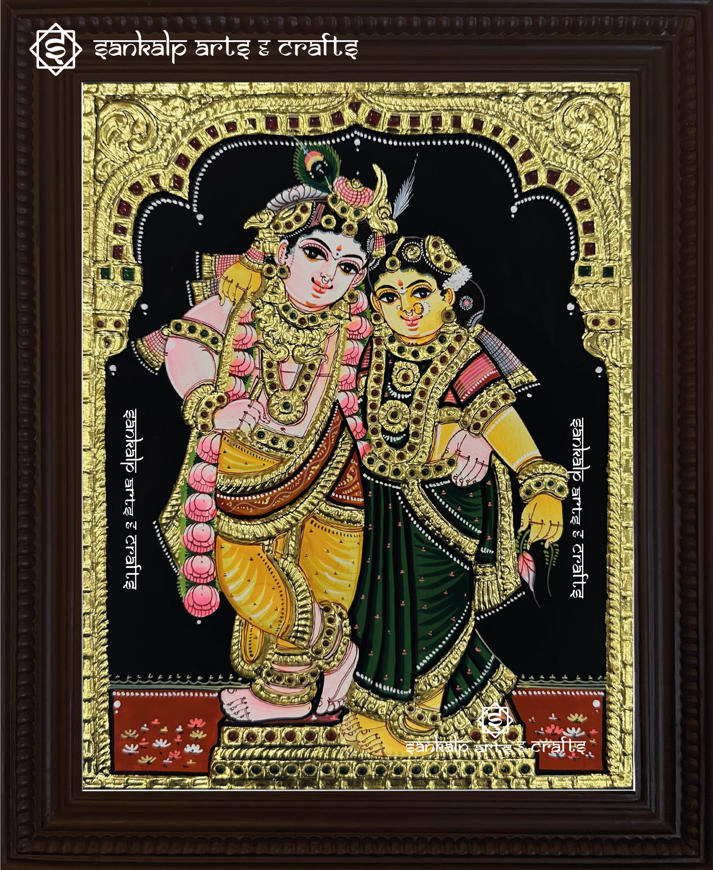 Radhe Krishna Tanjore Painting