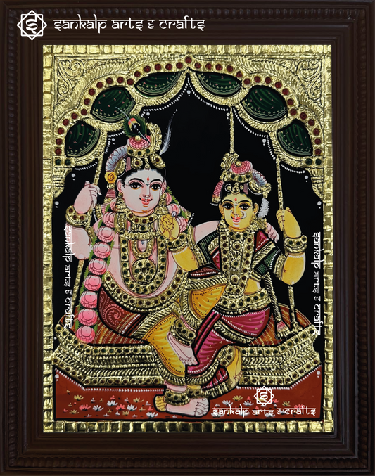 Radhe Krishna Tanjore Painting