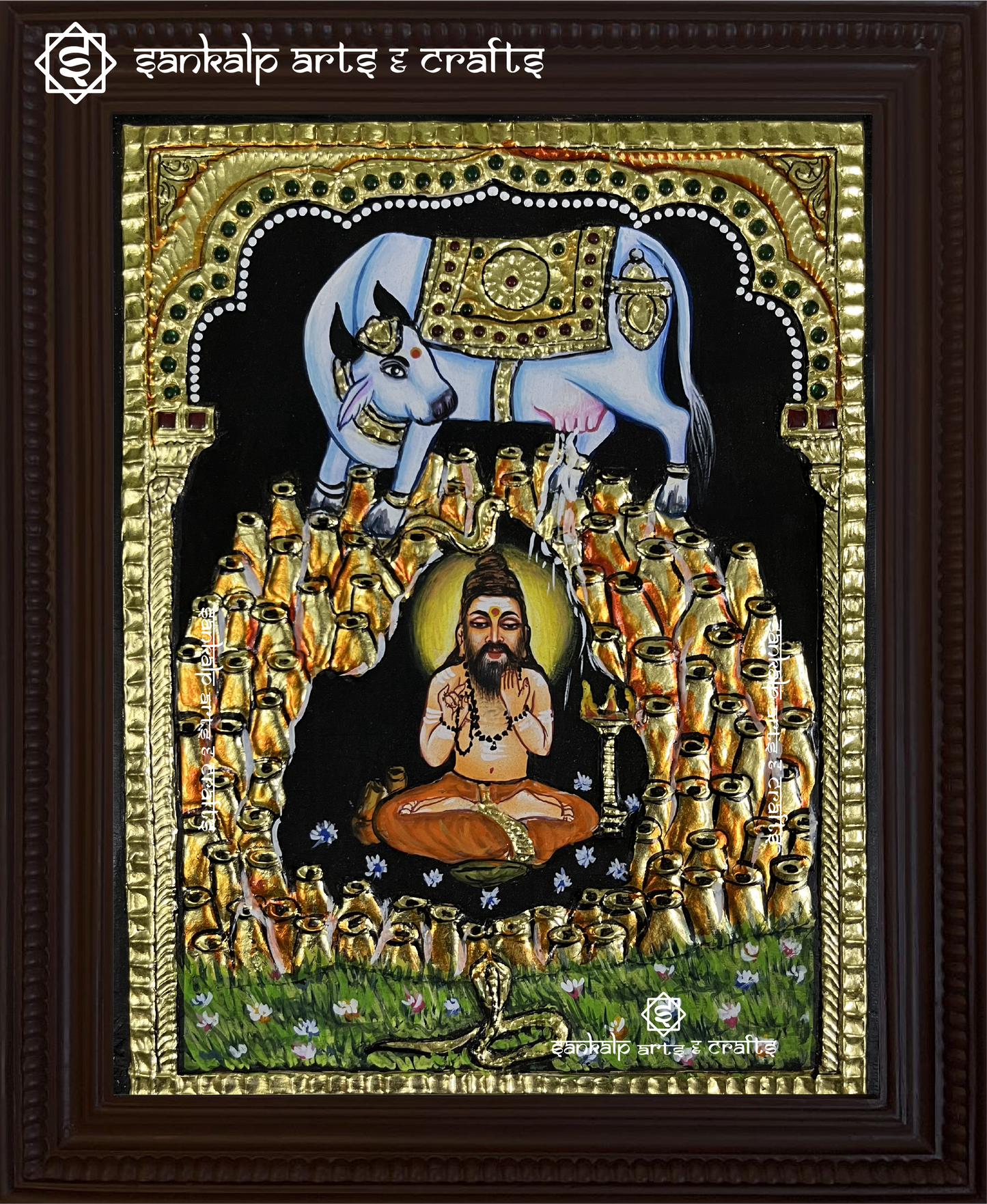 Siddalingeshwar Tanjore Painting