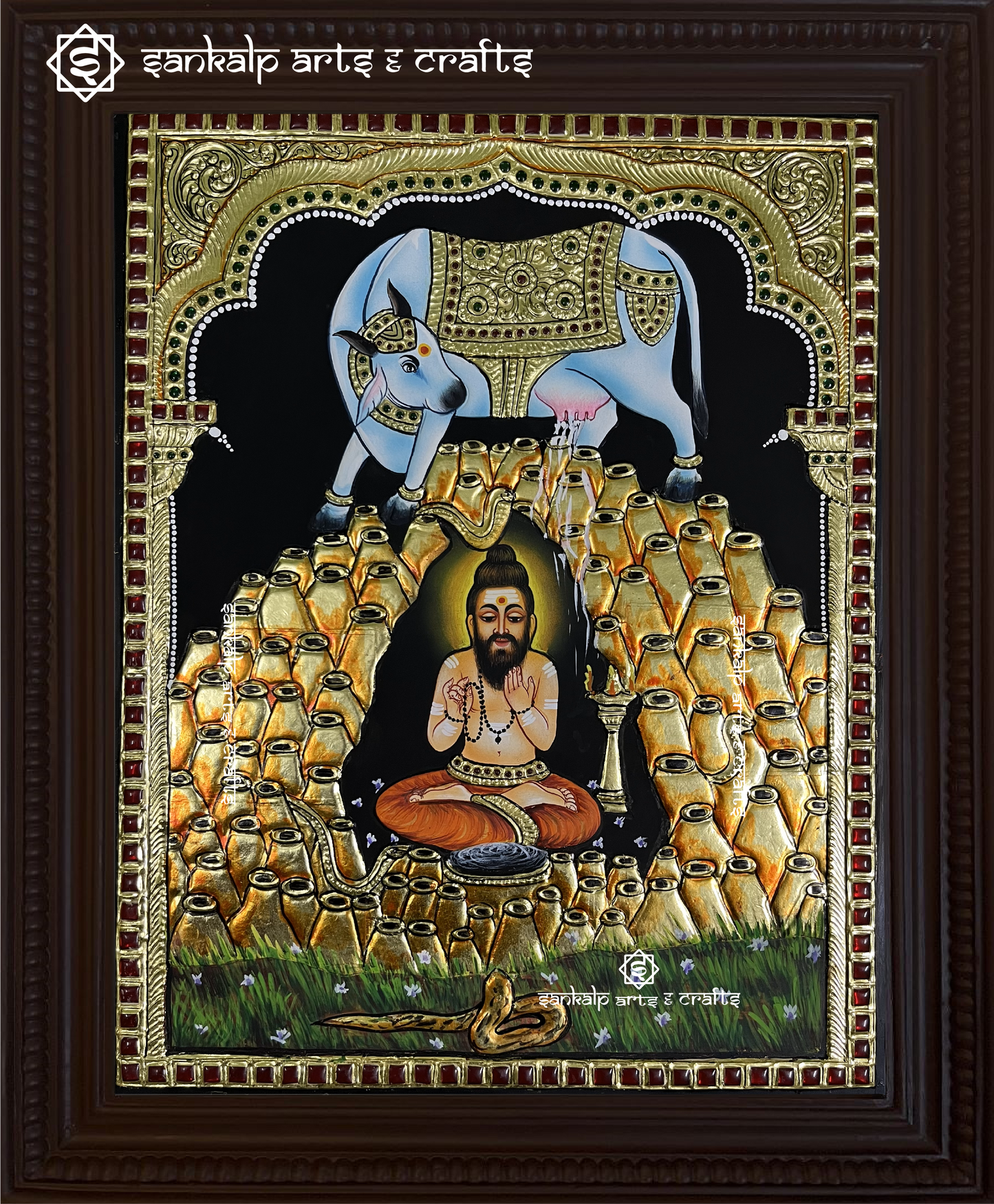 Siddalingeshwar Tanjore Painting