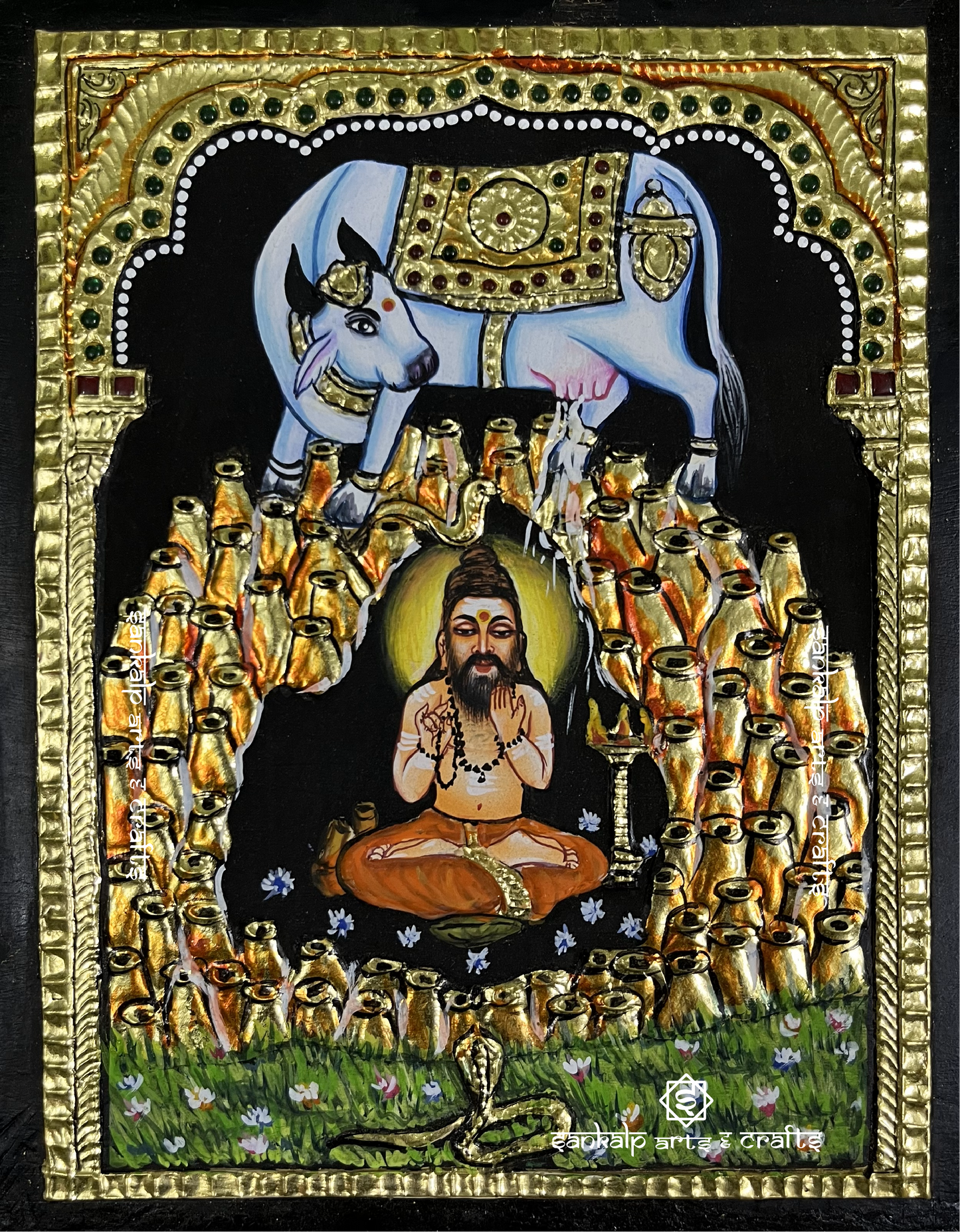 Siddalingeshwar Tanjore Painting